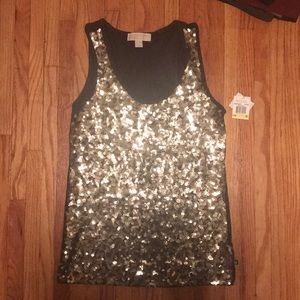 Brand New Michael Kors Sequined Tank